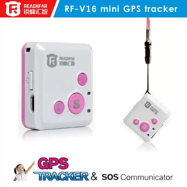 personal mini children sos button GPS tracker with free platform gsm necklace gps kids