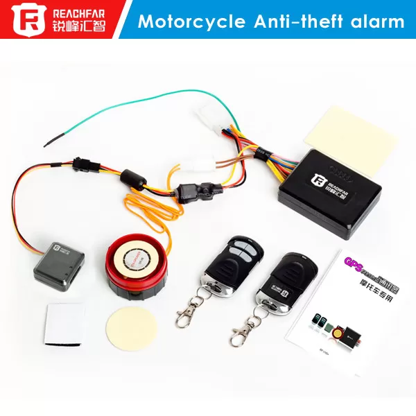 Reachfar rf-v10+ easy install motorcycle anti-theft gps tracker and loudspeakers alarm