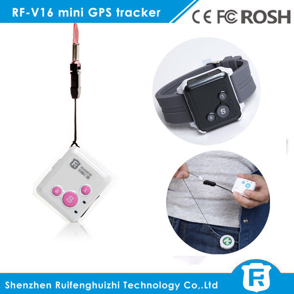Sos bracelet gps tracker/usb micro gps tracker reachfar V16 for kids elderly