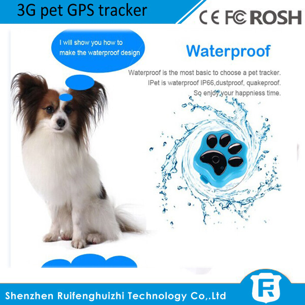 Wifi anti-lost waterproof mini cheap 3g gps tracker inside sim card for pet/dog RF-V40